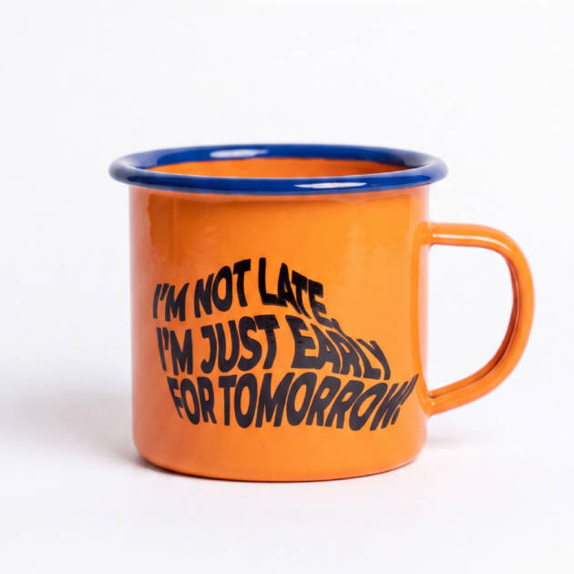 Lazy pal cup blue/orange